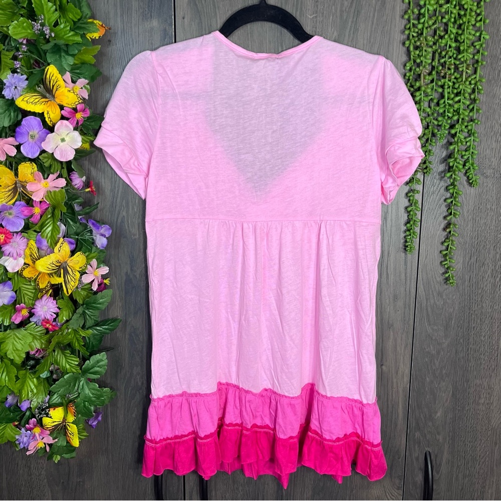 1💙2/$40💙Fang Vintage Y2k Short Sleeved Tie Detail Top Size XL - Picture 11 of 15